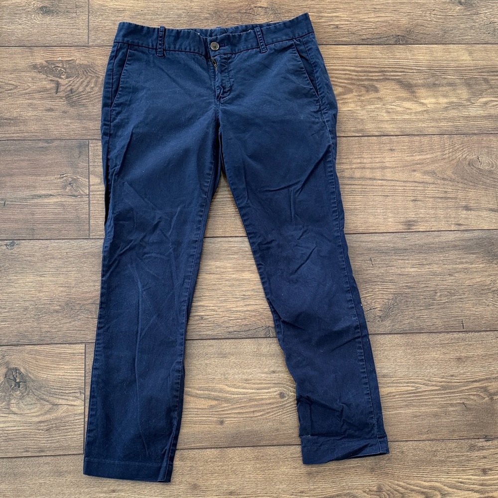 Navy Blue Linen Pants